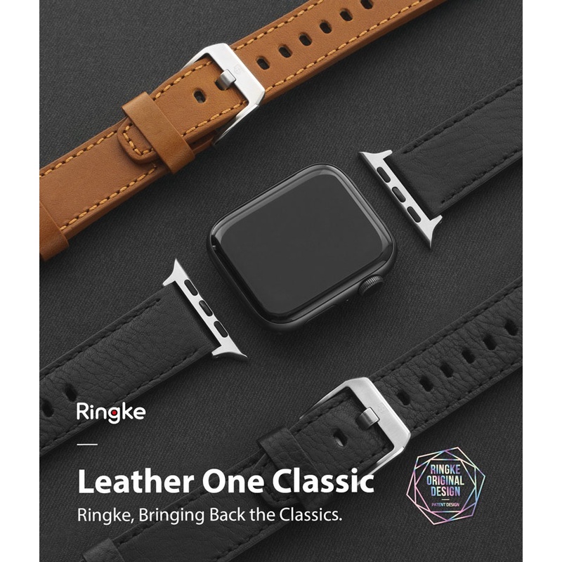 Dây Đeo Apple Watch 45mm / 44mm / 42mm RINGKE Leather One Classic