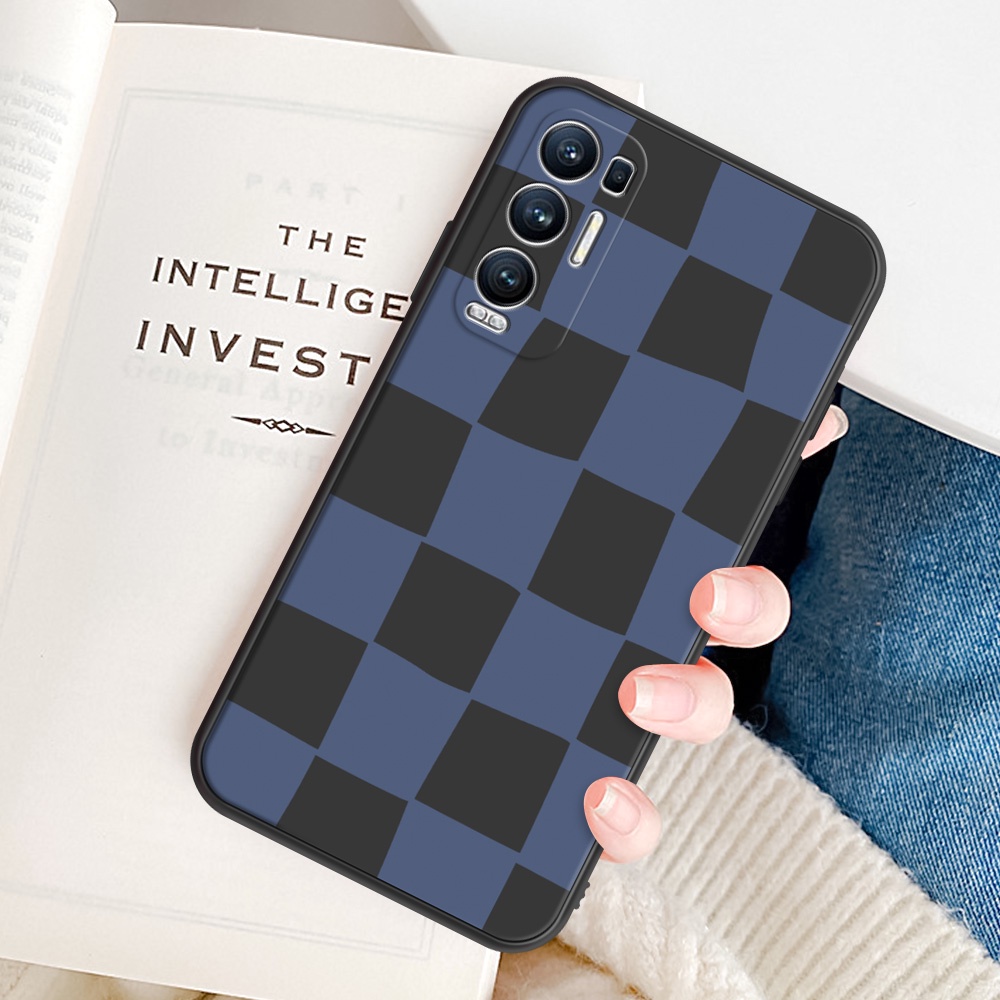 Ốp điện thoại họa tiết caro mã #H087 cho OPPO A94 OPPO Reno 5 Pro Plus 4 Pro 5k 2Z 2F OPPO F11 Pro F1 F3 Plus