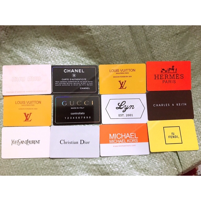 Bộ bill và card các hãng