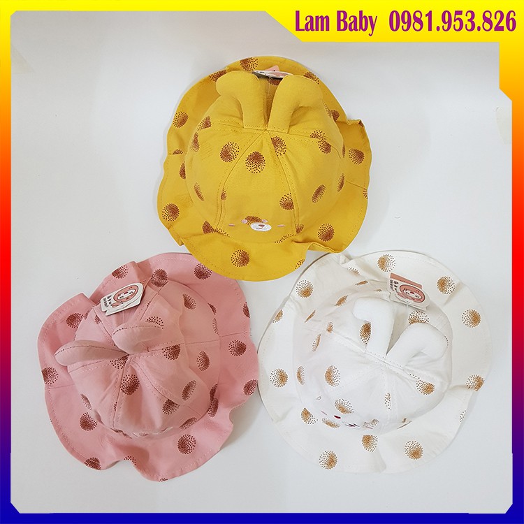Mũ Vành Tròn Phong Cách Hàn Quốc - Cho Bé Gái Từ 8 Tháng Đến 3 Tuổi