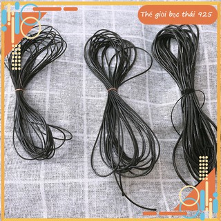 [Sản phẩm HOT] Bó dây sáp , dây chỉ sáp màu đen đan vòng tay