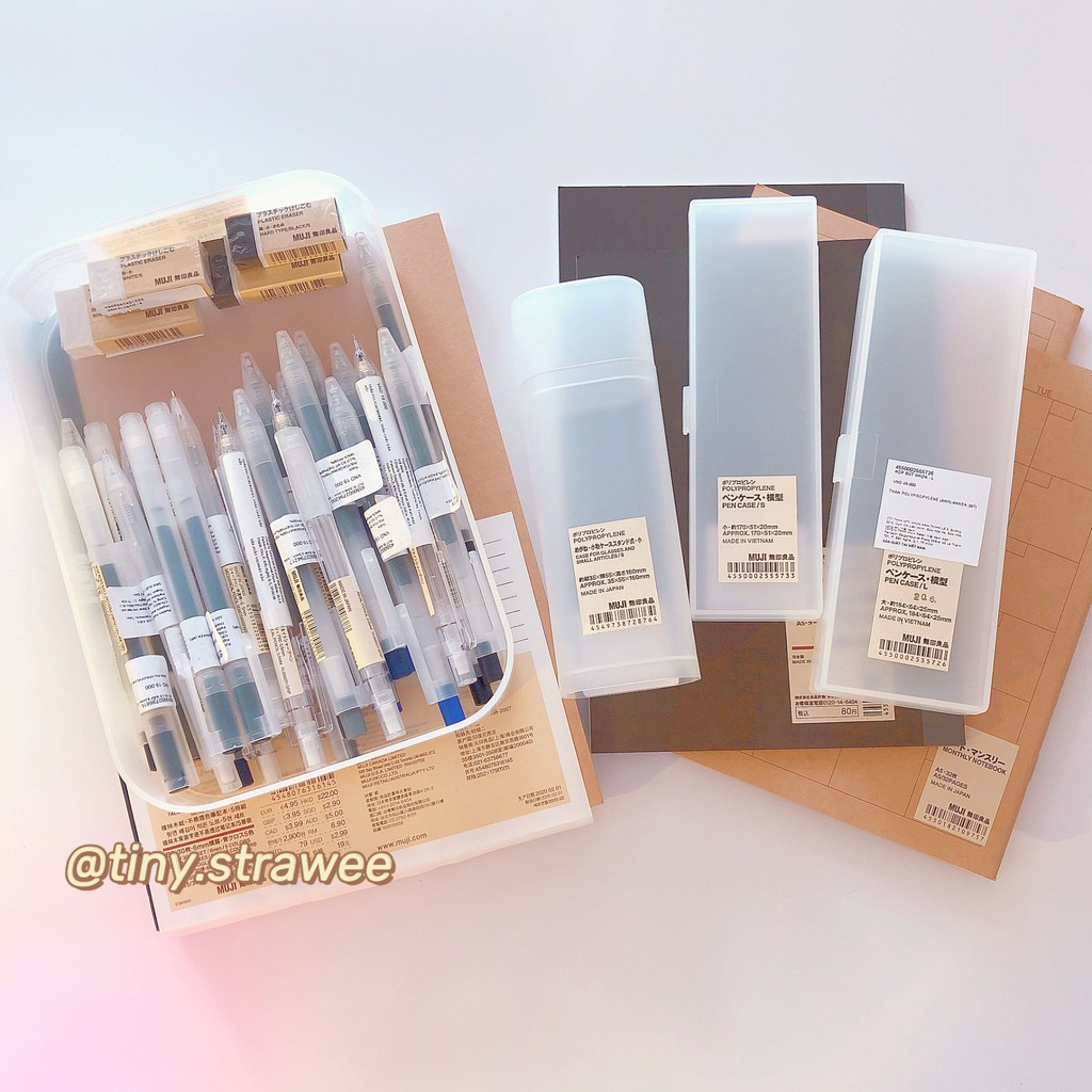 Bút bi gel có nắp MUJI ngòi 0.5 đủ màu