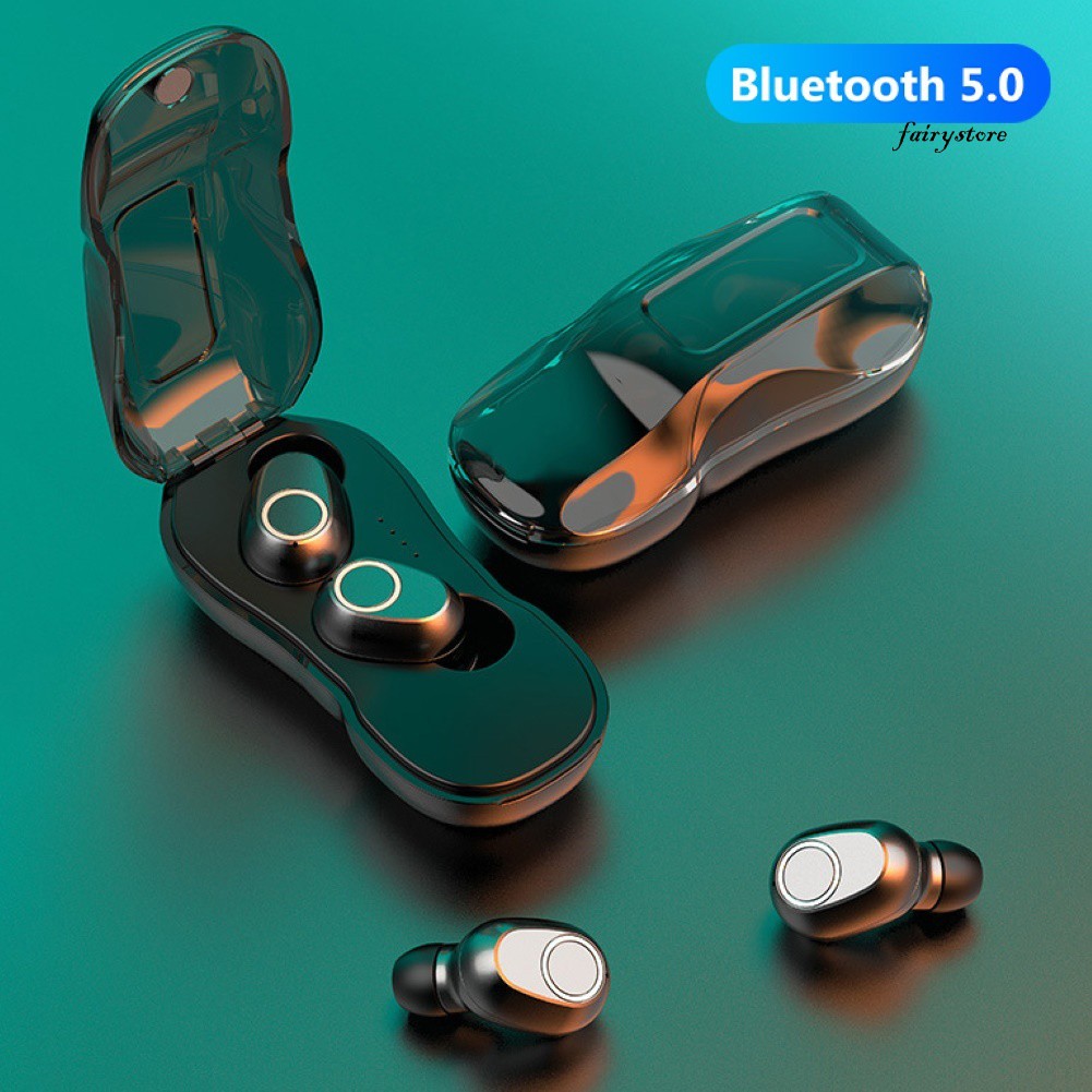 Tai Nghe Bluetooth 5.0 Không Dây Kiểu Dáng Thể Thao Cho Điện Thoại Ios / Android