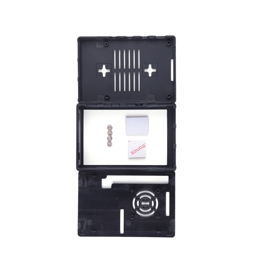 Vỏ Bảo Vệ ABS Màu Đen Kèm Màn Hình 3.5in Cho Raspberry Pi 4B / 3B + / 3B