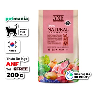 Gói 200g anf 6free kitten thức ăn hạt cho mèo con