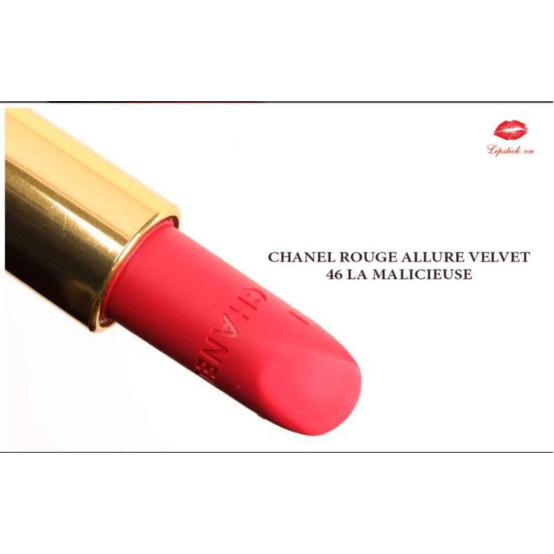 Son Chanel màu 46 La Malicieuse Đỏ Cam ánh hồng {chuẩn auth) | BigBuy360 - bigbuy360.vn