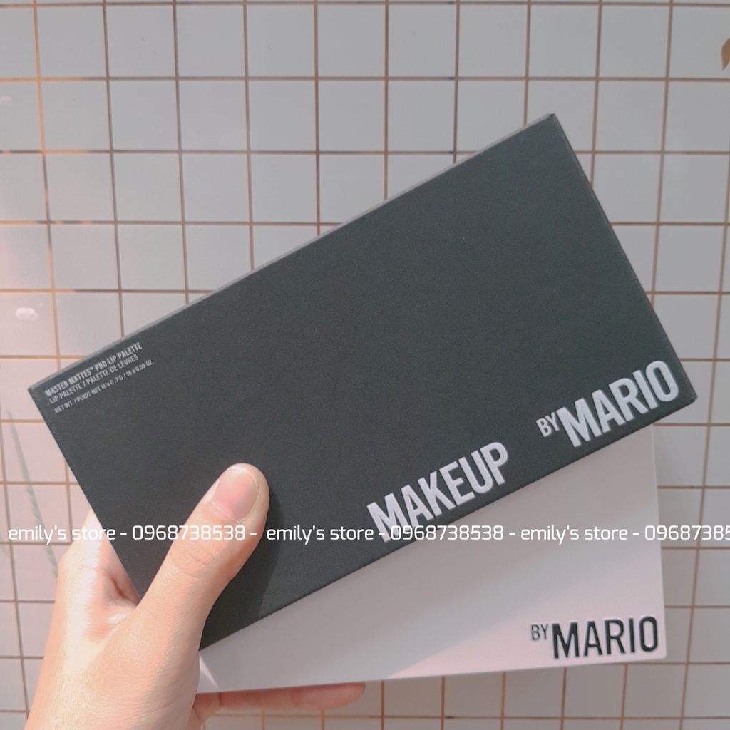 Bảng son kem 16 màu của Makeup By Mario - Mastter Mattes Pro Lip Palette tiện lợi kèm tấm trộn son và cọ