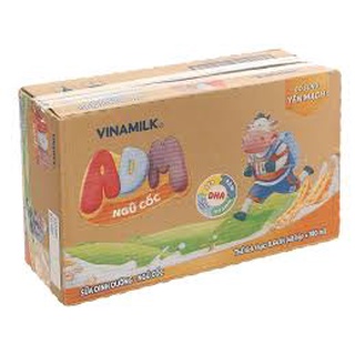 Thùng 48 hộp sữa dinh dưỡng ngũ cốc - yến mạch Vinamilk ADM 180ml