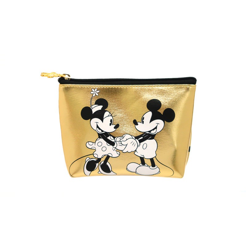 DISNEY Túi đựng đồ trang điểm đa năng bằng da PU hình chuột Mickey Minnie dễ thương