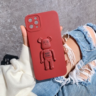 Ốp Lưng Basic Camera Nổi - Mẫu B@BY BE@RBRICK 2 ( Kèm Giá Đỡ Hình Gấu ) - ACE948