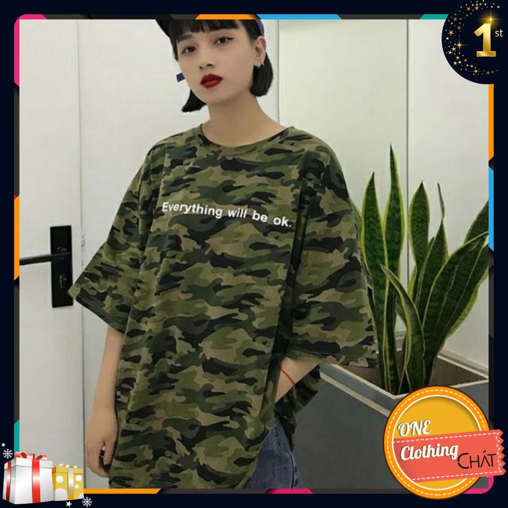 Áo phông camo everything ulzzang