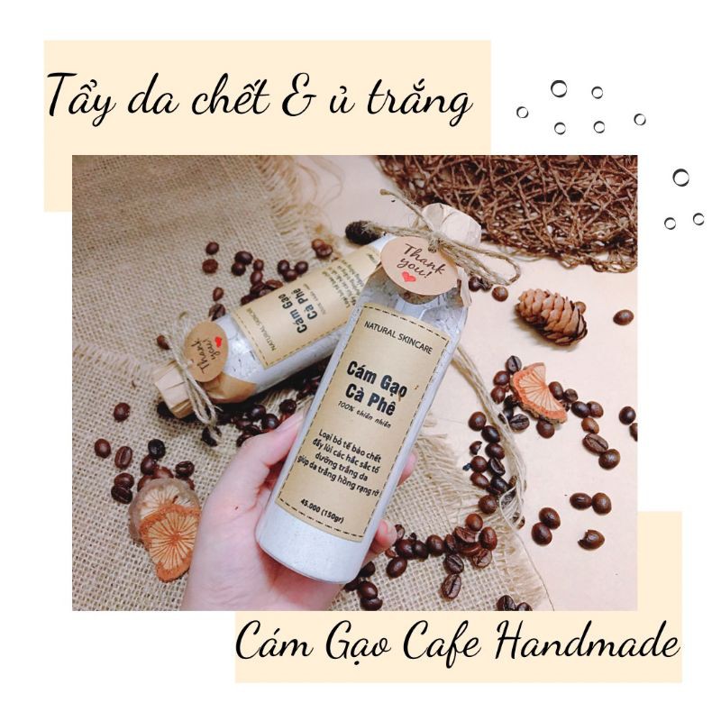 [COMBO 5 CHAI] Tẩy Tế Bào Chết Bột Cám Gạo Cafe 150g