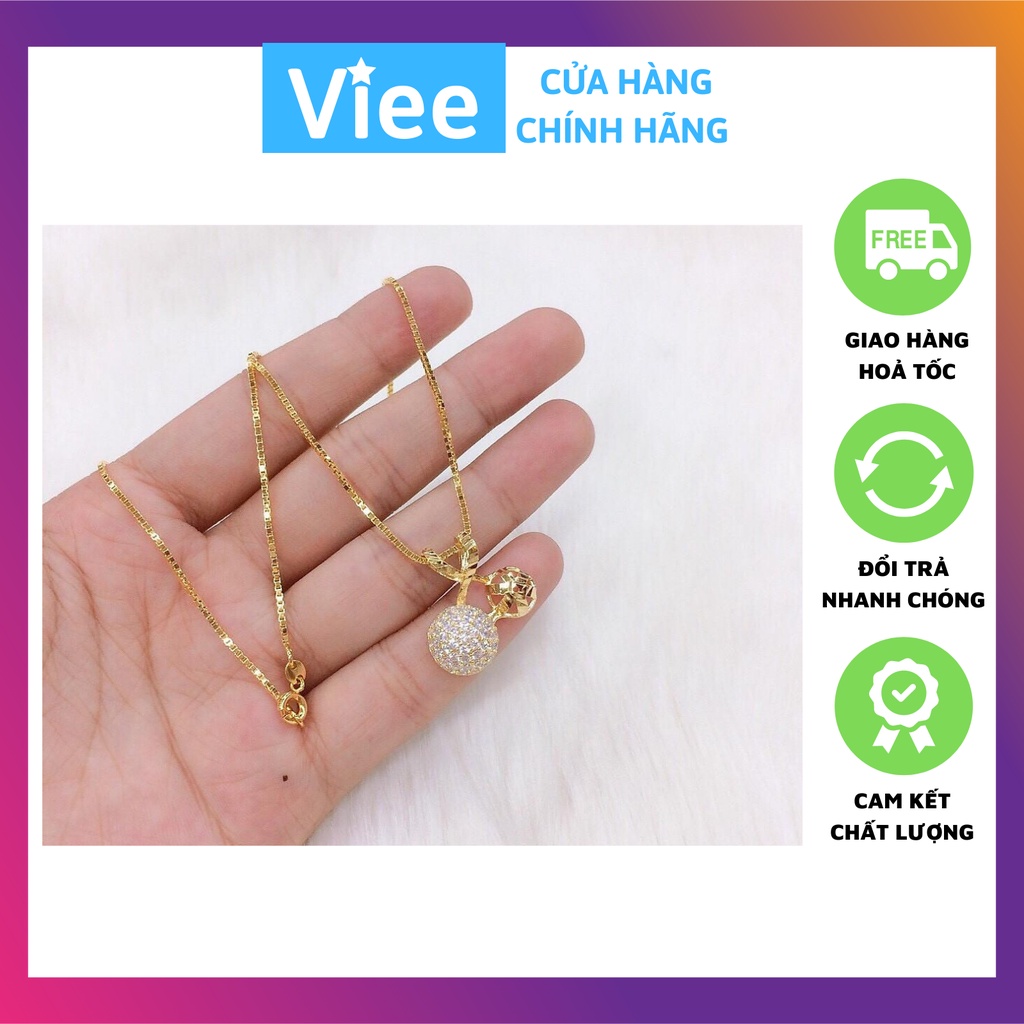 Dây chuyền nữ mạ vàng 18k hàn quốc EKPM052