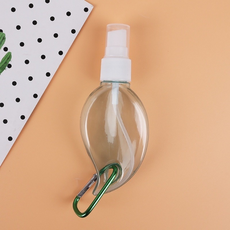 1 Bình Xịt Rỗng 50ML Bằng Nhựa Trong Suốt Hình Chiếc Lá Có Thể Tái Sử Dụng