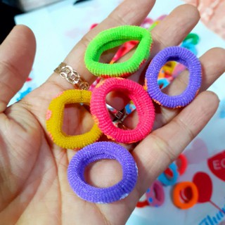 Túi 48 thun cột tóc màu chấm bi cho bé (cở 2.5cm)