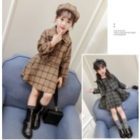 SÉT 3 CHI TIẾT - Bộ Váy sát nách+Mũ nồi+Áo khoác, dày dặn, lót bông, cho bé, chất liệu dạ