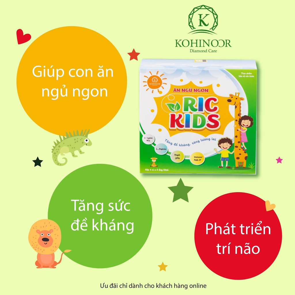 Siro Ăn Ngủ Ngon Ric Kids Kohinoor 100ml