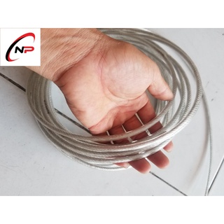 10 Mét cáp bọc nhựa 6mm.chịu lực tốt,chống rỉ sét...kimkhinhatphat