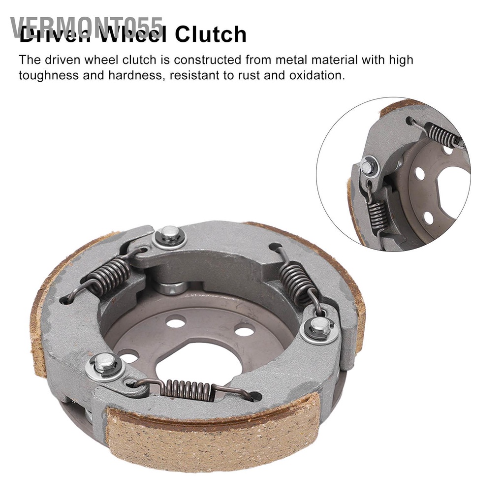 Có thể bán buôn Bộ ly hợp bánh xe máy 3 ma sát Thay thế cho động cơ GY6‑50 / 60 80CC Vermont055 Hàng giao ngay