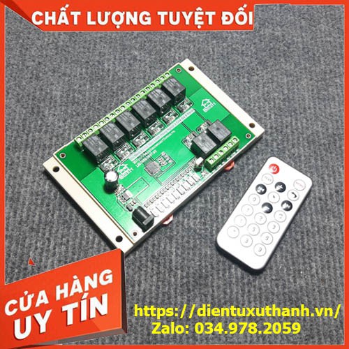 Mạch điều khiển hồng ngoại 8 kênh