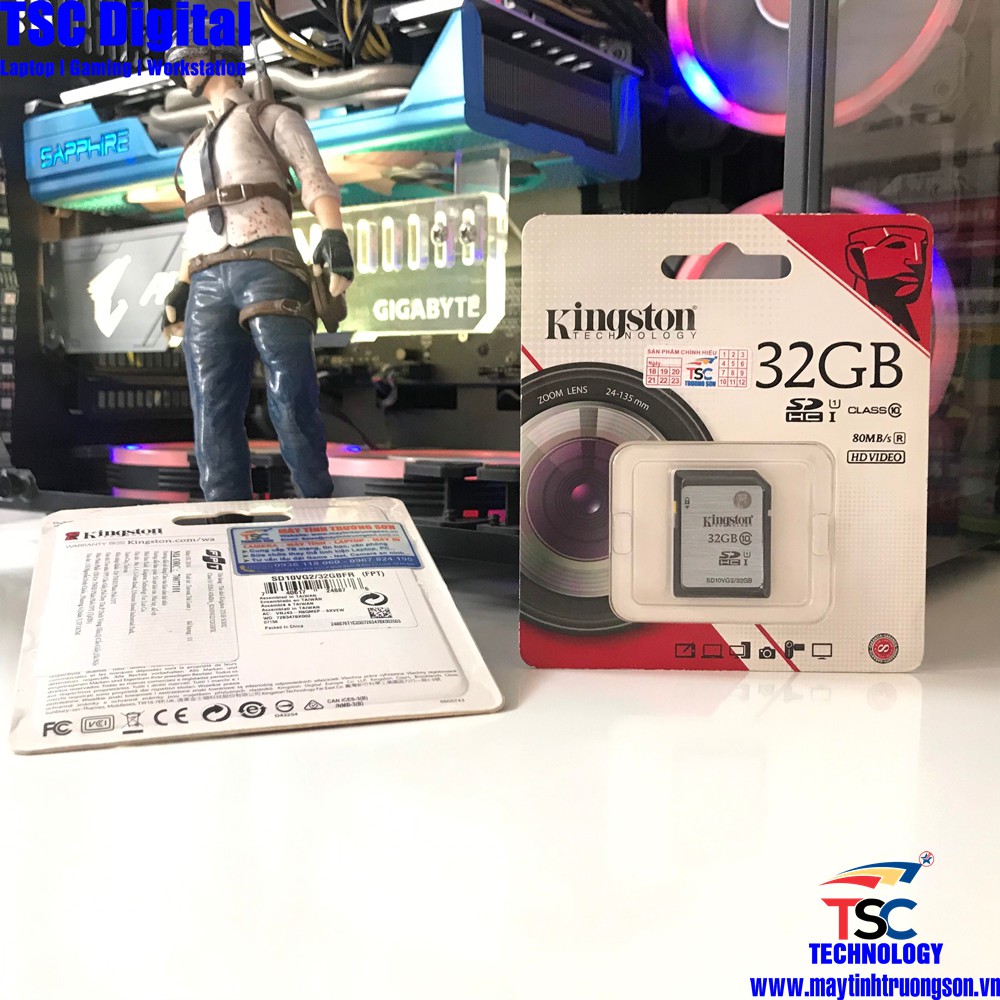 Thẻ Nhớ KINGSTON 32GB SDHC CLASS 10 UHSI 45MB/S_SD10VG2/32GBFR