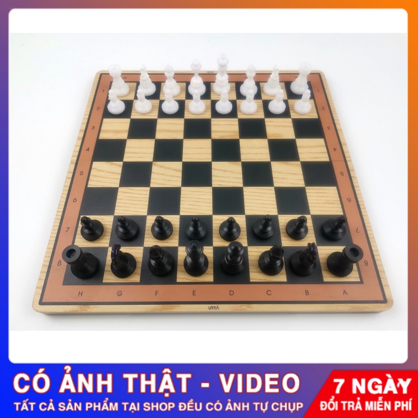 Bộ cờ vua V Square Chess (Bàn cờ gấp) URRA TOYS - Hàng thủ công 100%, Made in Vietnam