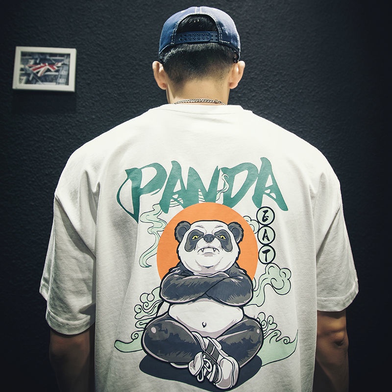 Áo thun 100% cotton tay ngắn dáng rộng thời trang mùa hè cho nam