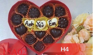 Socola Valentine Handmade loại nhỏ (nhận viết chữ theo yêu cầu)