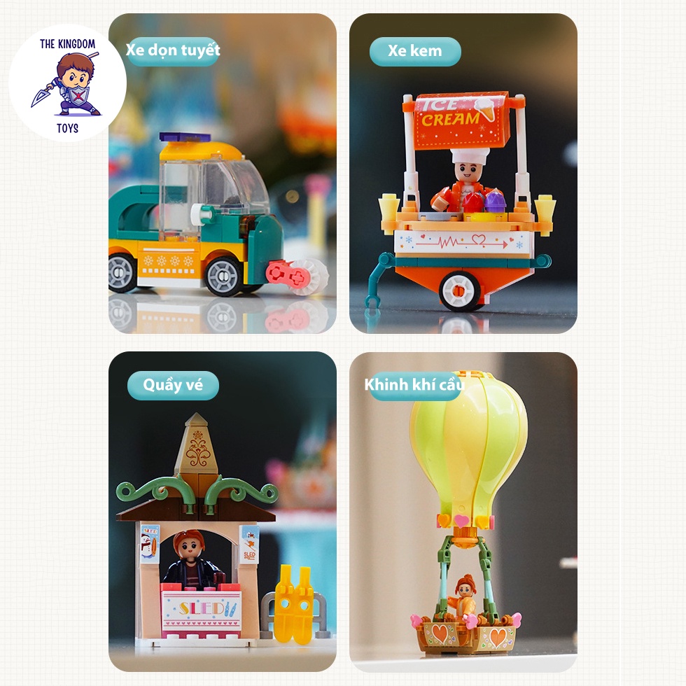 Đồ Chơi Lắp Ráp Friends Mô Hình Khu Trượt Tuyết Cú Hồng Mùa Đông Núi Alps Đồ Chơi Bé Gái B0962