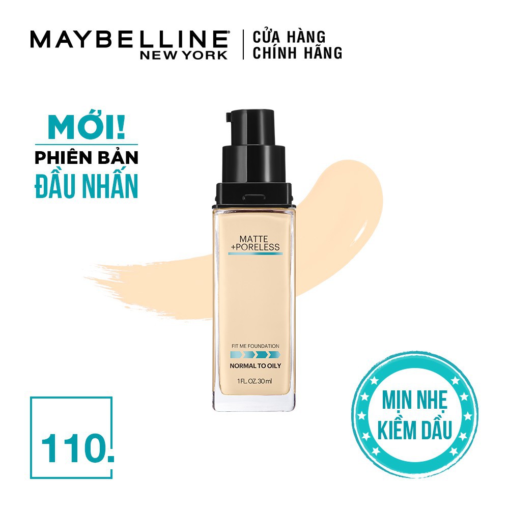 Kem Nền Maybelline Mịn Nhẹ Kiềm Dầu - Fit Me Maybelline New York Matte Poreless Foundation 30ml | BigBuy360 - bigbuy360.vn