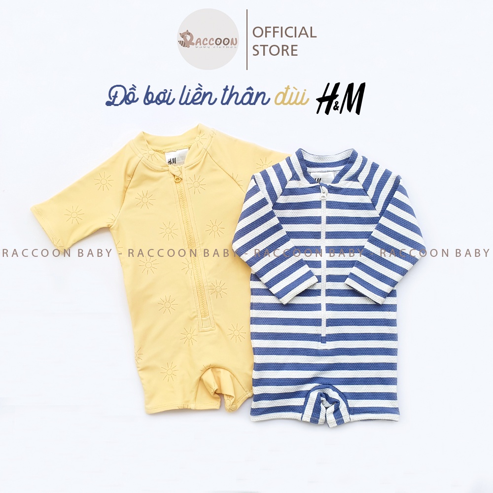 Đồ bơi bé trai bé gái liền thân xuất dư H&M 6m-3y