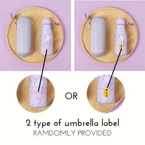 Dù Mini Dạng Con Nhộng Chống Tia UV