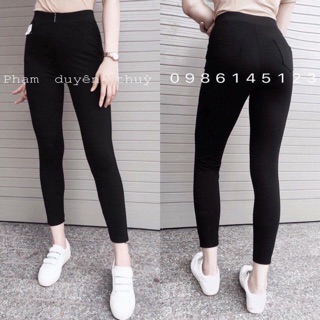 Siêu Hot🔥Quần Legging Trơn Chất Umi Co Dãn