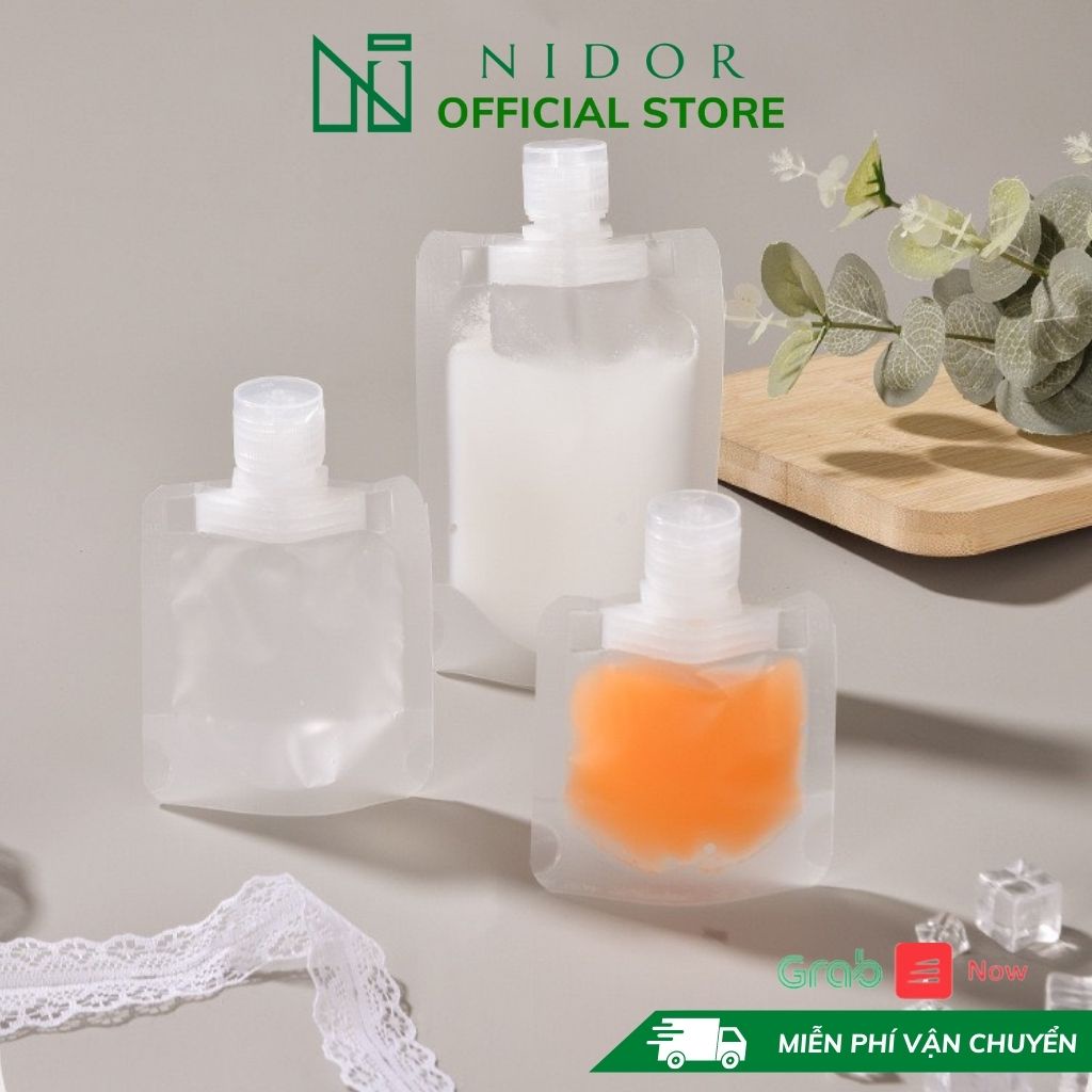 Túi Chiết Mỹ Phẩm Du Lịch - Túi Đựng Nước Uống, Trà Sữa - Dung Tích 30ml, 50ml, 100ml, 200ml