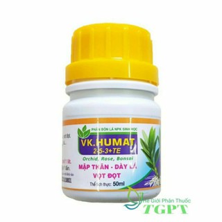 Phân bón lá sinh học mập thân - dày lá - vọt đọt vk humat 2-5-3 + te chai 50ml