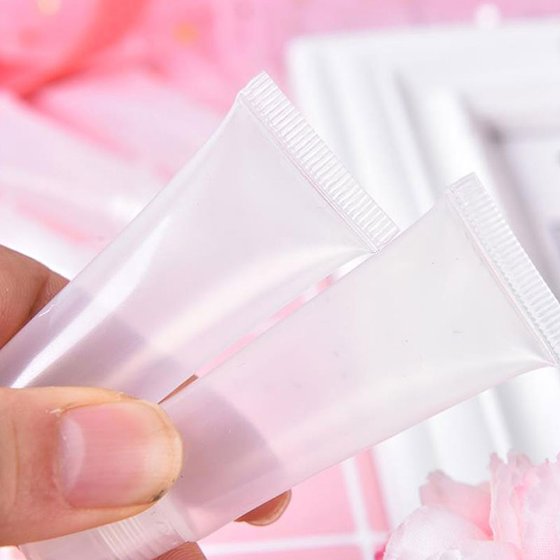 (Hàng Mới Về) Set 10 Ống Rỗng Trong Suốt Đựng Son Môi Tiện Dụng