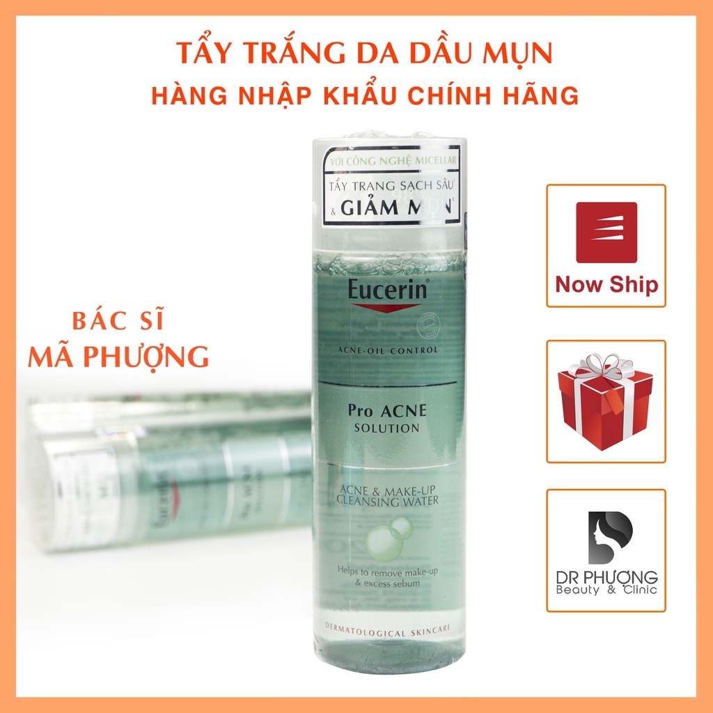 [CHÍNH HÃNG]Nước Tẩy Trang Cho Da Dầu Mụn EUCERIN ProACNE Acne&Makeup Cleansing Water