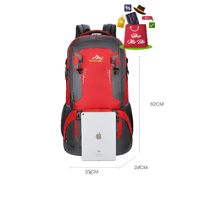Balo phượt, leo núi, du lịch chống thấm nước, hàng cao cấp size 62cm dung tích 60L BALO-