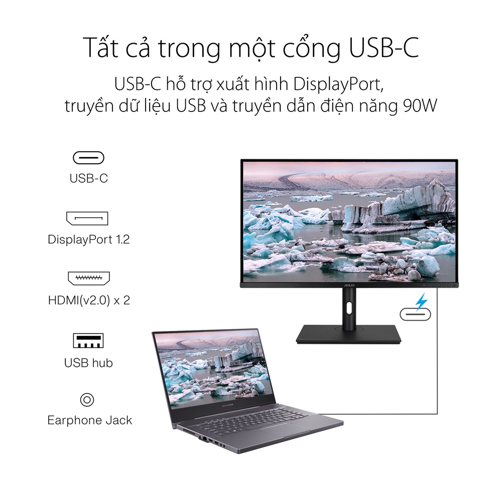 Màn Hình Máy Tính ASUS ProArt Display PA329CV 32 inch 4K UHD IPS USC typeC - Hàng Chính Hãng