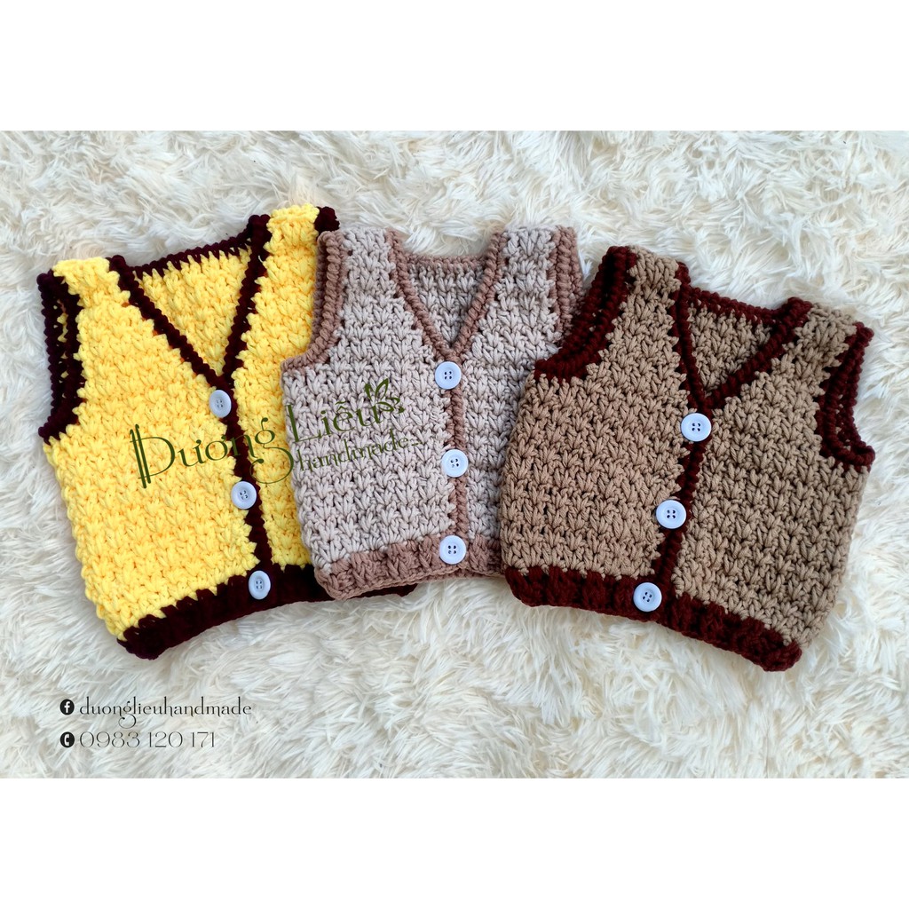 ÁO GHILE ĐAN TAY CHO BÉ