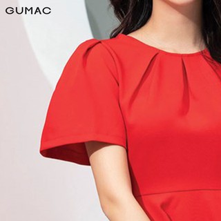 Đầm nữ xòe xếp ly cổ DA10223 GUMAC
