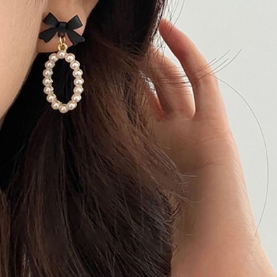 Khuyên Tai Đính Ngọc Trai Thời Trang Nữ Tính