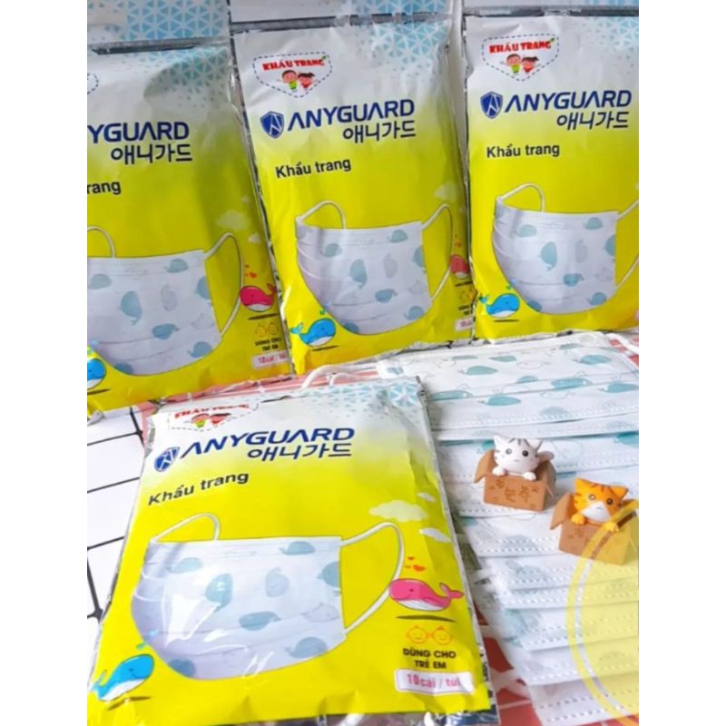 5 Gói Khẩu trang Anyguard cho bé - 베이비 마스크 x5 Packs | BigBuy360 - bigbuy360.vn