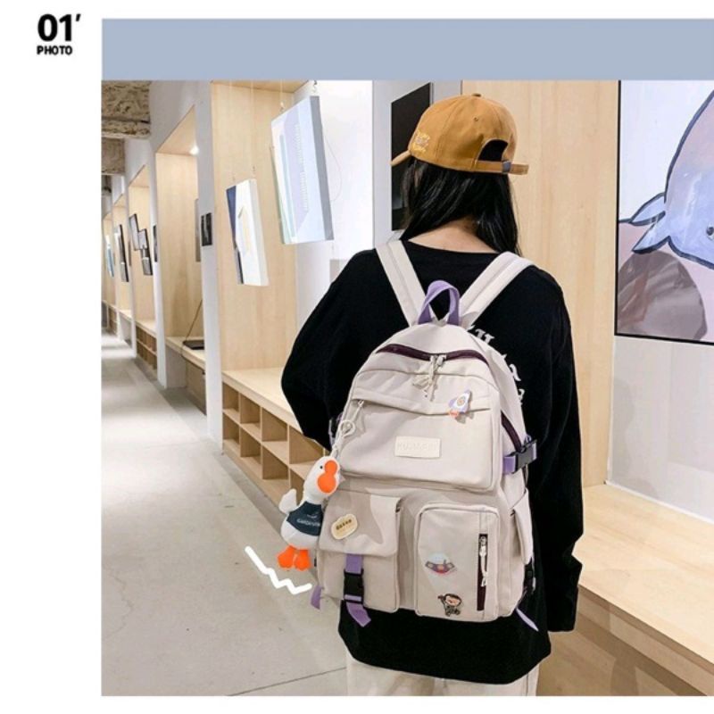 [BaLô UZZang BasTic tuổi teen phong cách Hàn Quốc ]