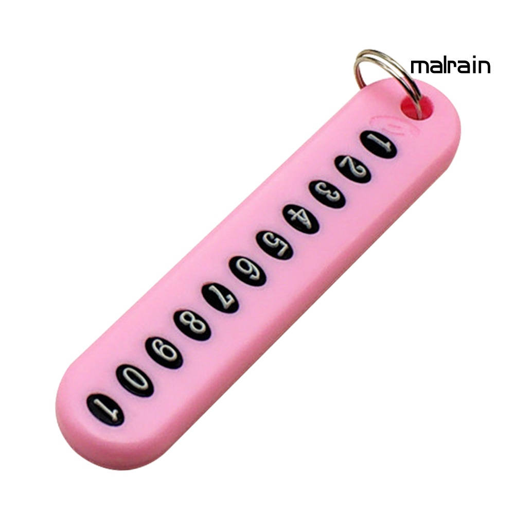 Móc Khóa Bảng Số Điện Thoại Chống Mất Tiện Lợi