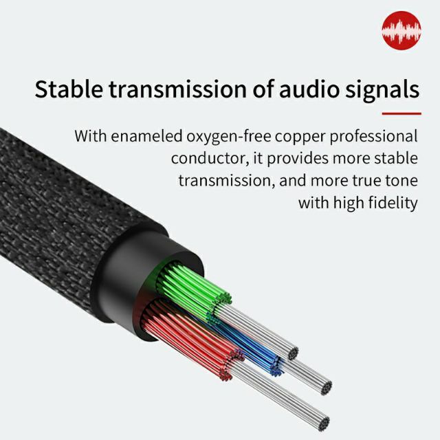 Dây cáp âm thanh chất lượng cao AUX Audio 3.5 Baseus M30