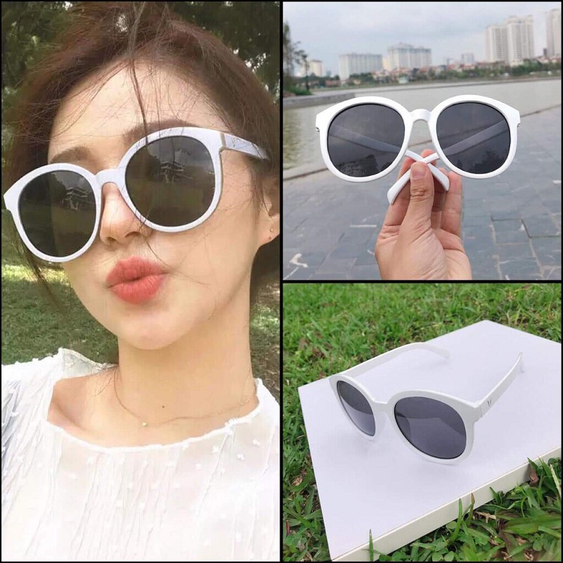 Kính mát nữ đẹp thời trang mắt tròn chống tia UV phong cách Hàn Quốc cute giá rẻ ABICA 010