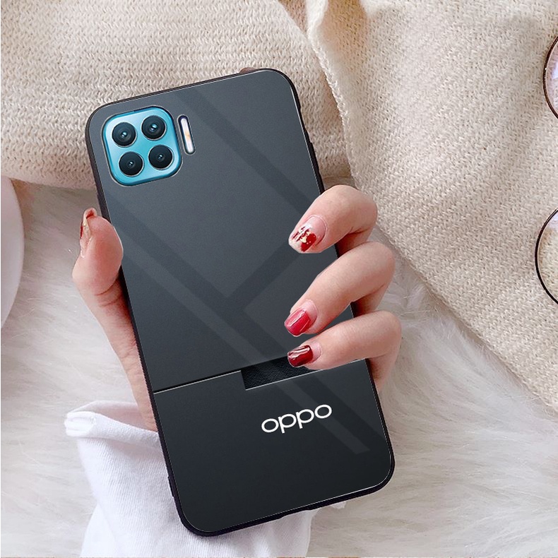 Ốp Lưng OPPO A73, A93 Mặt kính gương sáng bóng cao cấp