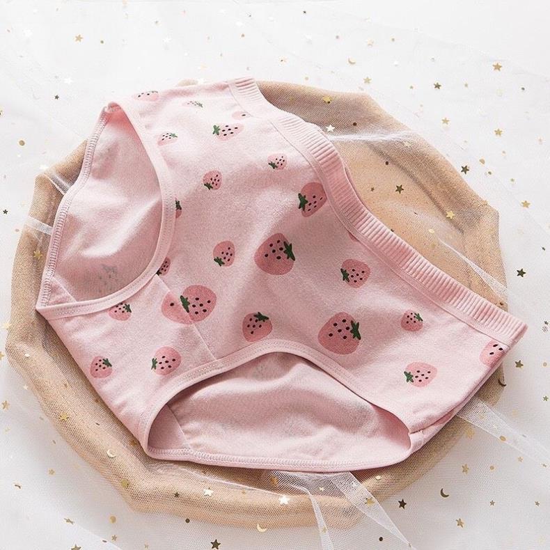 Quần Lót Cotton Nữ Hình Quả Dâu Siêu Xinh - LADY