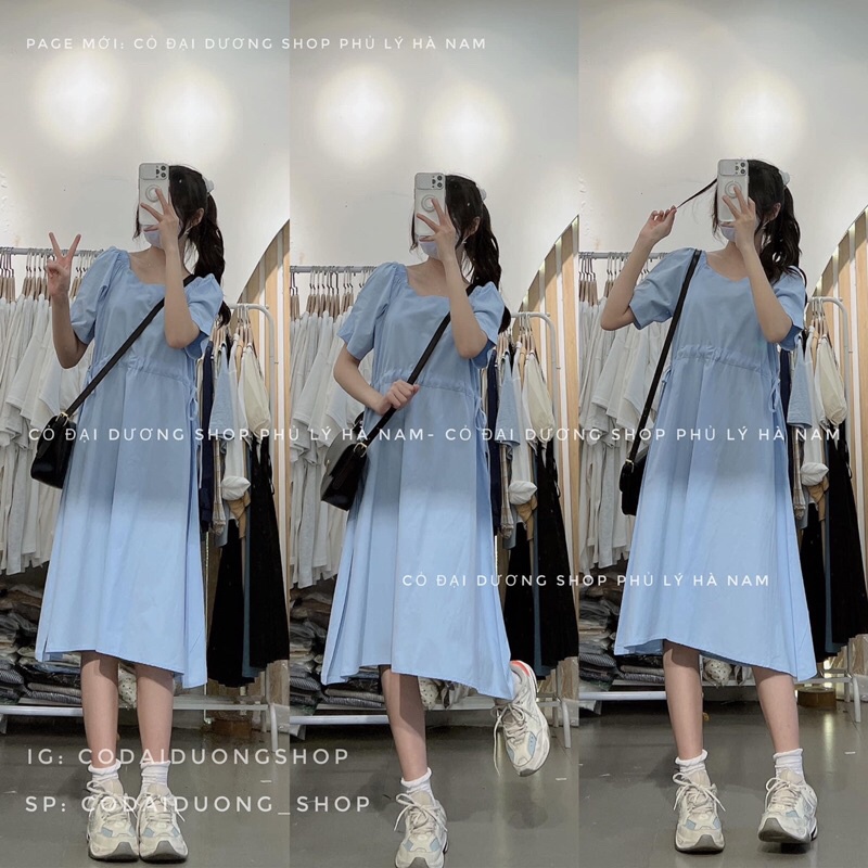 Váy rút dây hở eo 9147